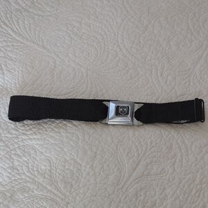 Unique Black Belt with Dodge Seatbelt Buckle